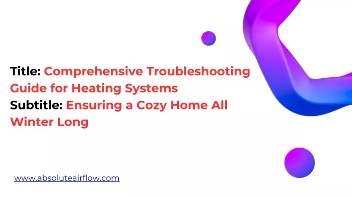 title comprehensive troubleshooting guide