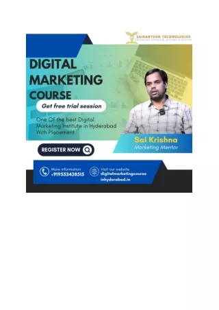 Digital Marketing Course In Hyderaba