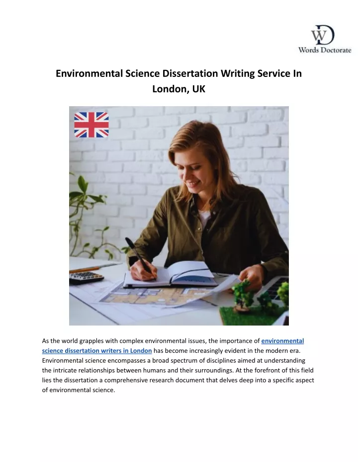 environmental science dissertation writing