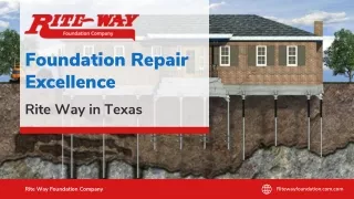 Foundation Repair Excellence - Rite Way in Texas