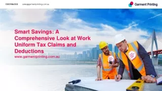 Smart Savings_ A Comprehensive Look at Work Uniform Tax Claims and Deductions
