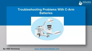 Troubleshooting Problems With C-Arm Batteries