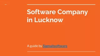 Software Company in Lucknow