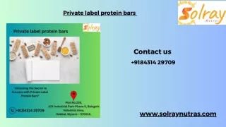 private label protein bars ppt