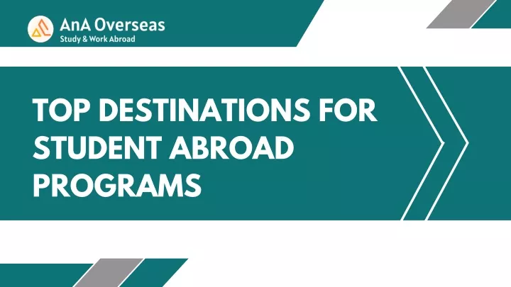 top destinations for student abroad programs