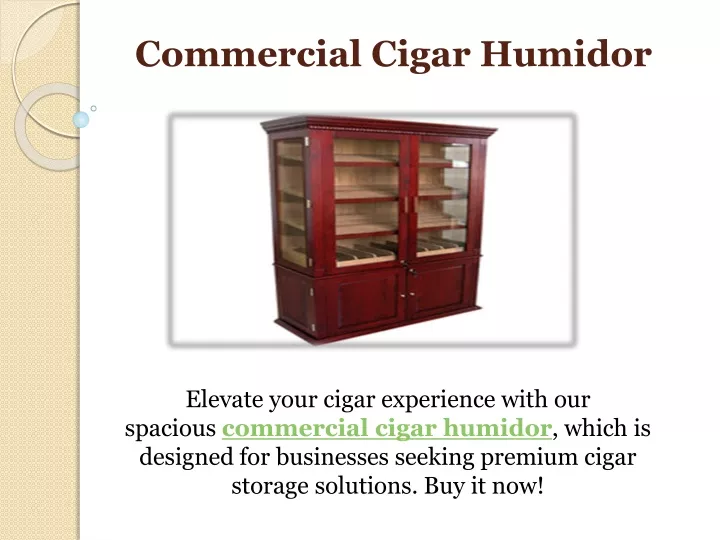 commercial cigar humidor