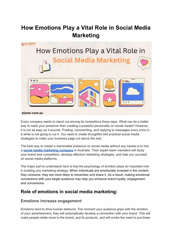 how emotions play a vital role in social media