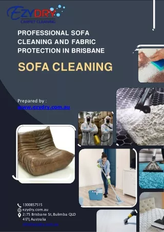 Professional Sofa Cleaning And Fabric Protection In Brisbane