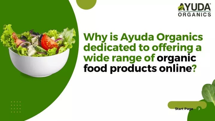 why is ayuda organics dedicated to offering