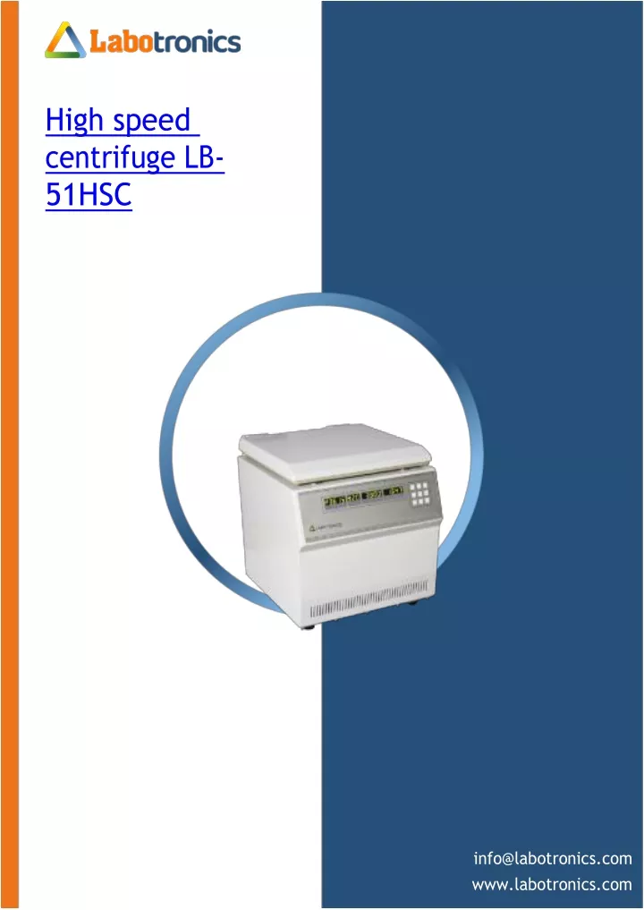 high speed centrifuge lb 51hsc