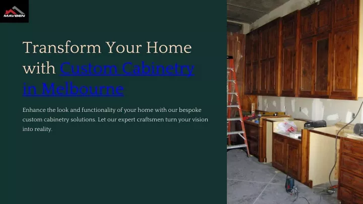 transform your home with custom cabinetry