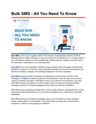 bulk sms all you need to know