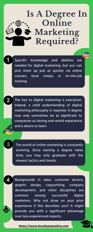 is a degree in online marketing required