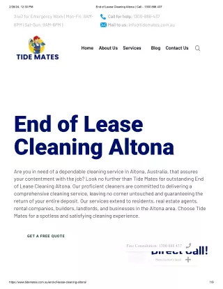 End of Lease Cleaning Altona