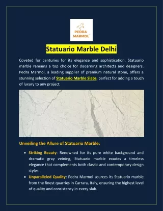 Statuario Marble Delhi