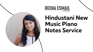 Hindustani new music Piano Notes Service