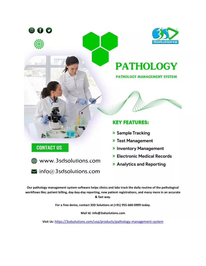 our pathology management system software helps