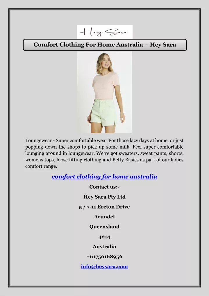 comfort clothing for home australia hey sara
