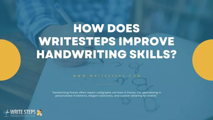 how does writesteps improve handwriting skills