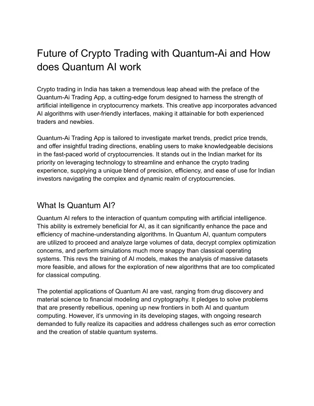 PPT - Future of Crypto Trading with Quantum-Ai and How does Quantum AI ...