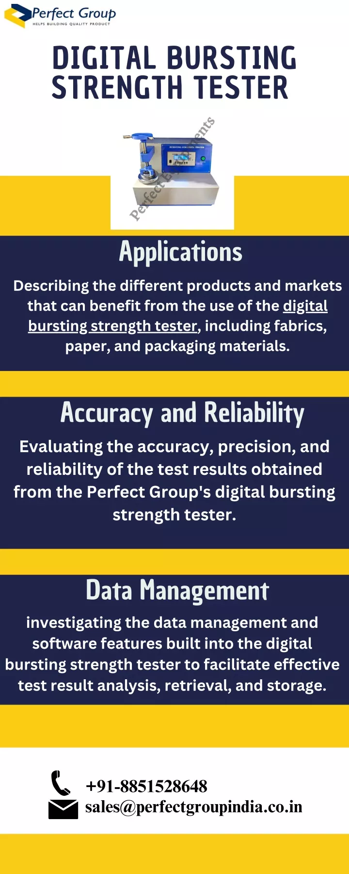 digital bursting strength tester