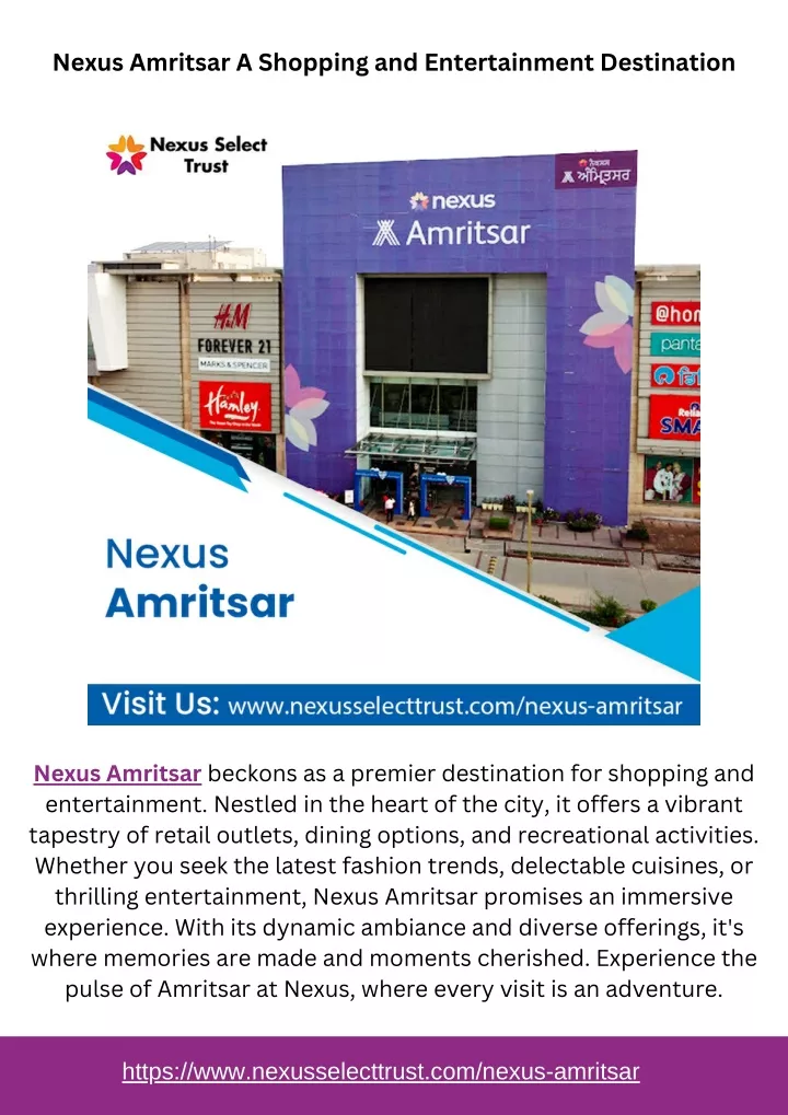 nexus amritsar a shopping and entertainment
