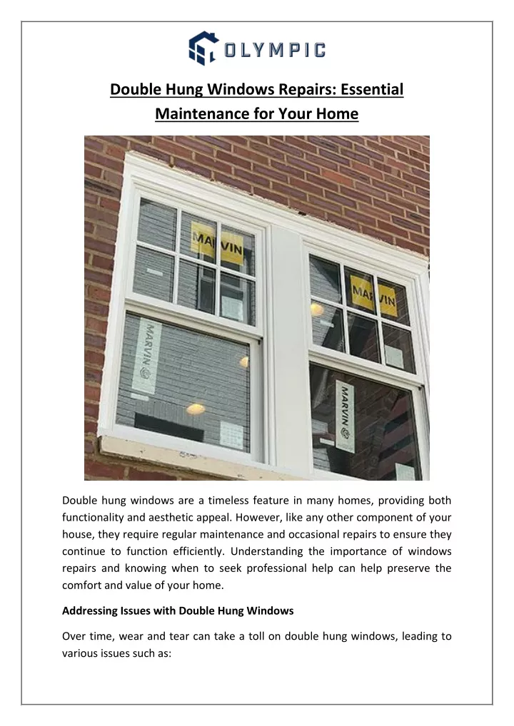 double hung windows repairs essential maintenance
