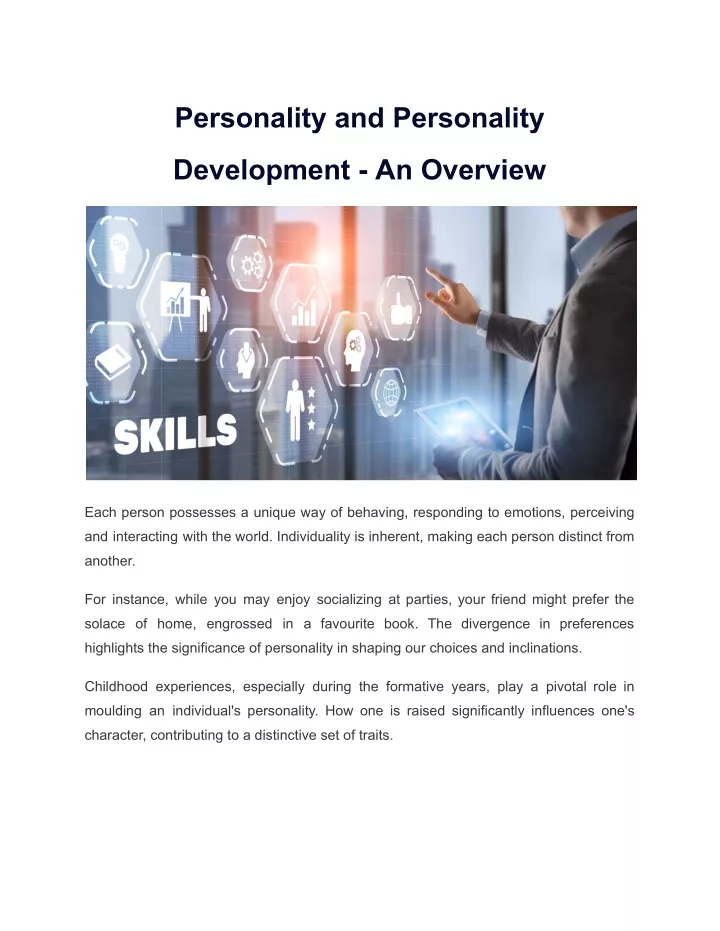 personality and personality