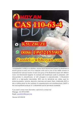 CAS 110-63-4 BDO 1,4-Butanediol supplier