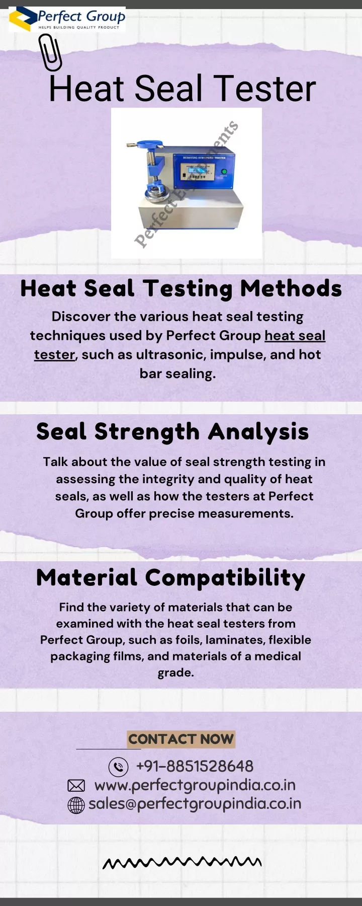 heat seal tester