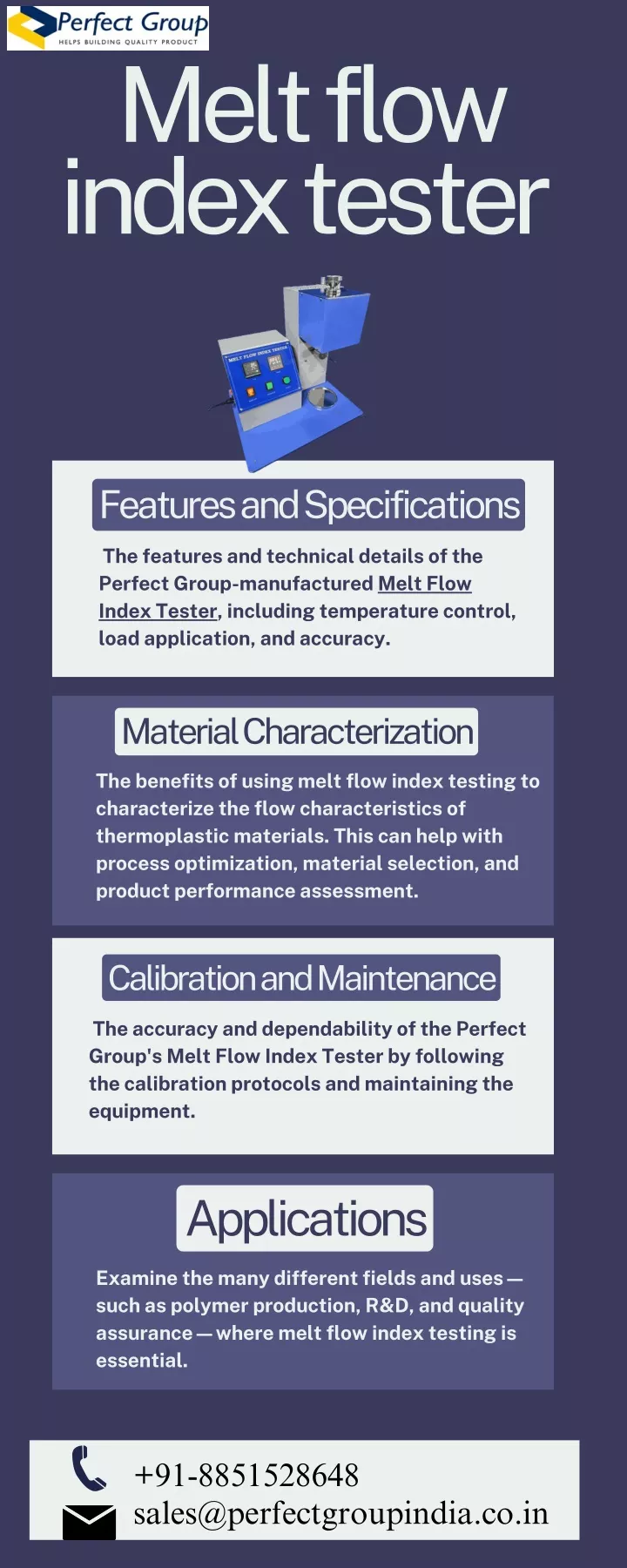 melt flow index tester