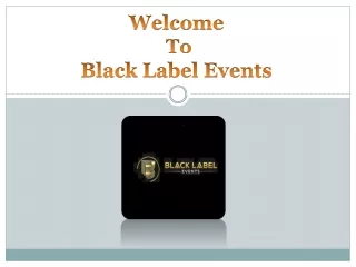 Event Hire Perth | Black Label Events