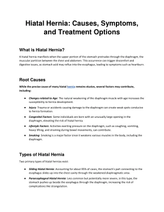 Hiatal Hernia Repair in Singapore 2024_ Causes, Symptoms, and Treatment Options