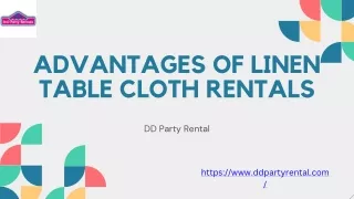 Advantages of Linen Table Cloth Rentals