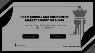 DRAM Module and Components Market Share, Outlook and Size 2030