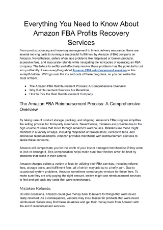 everything you need to know about amazon