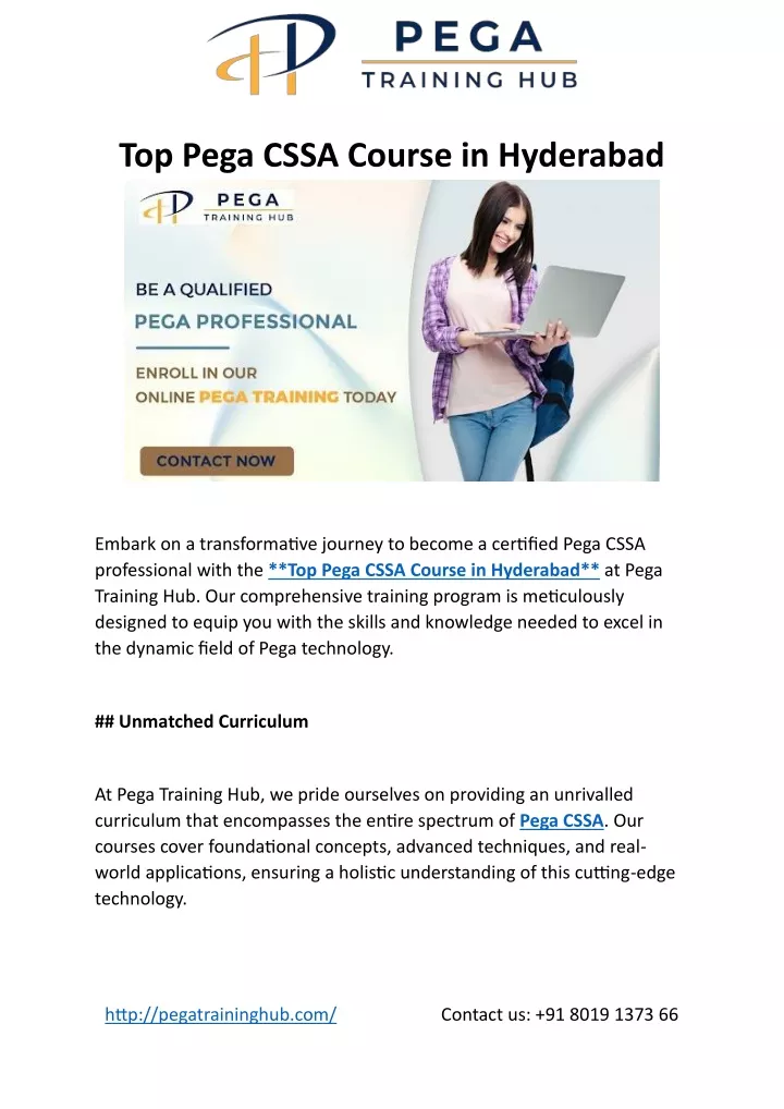 top pega cssa course in hyderabad