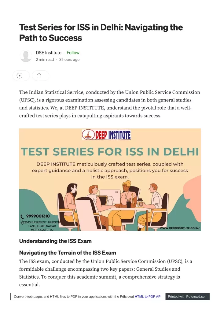 test series for iss in delhi navigating the path