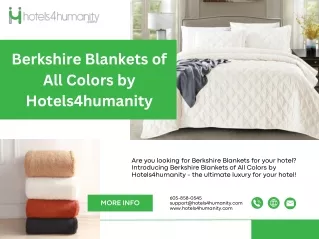 Berkshire Blankets of All Colors by Hotels4humanity