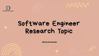 Software Engineer Research Topics in Phoenix, USA-PPT (1)