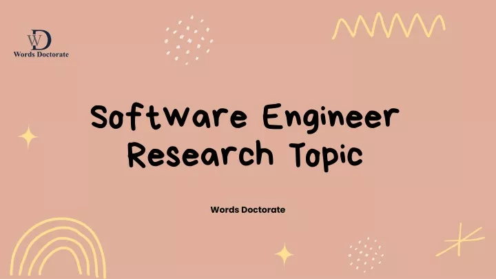 software engineer research topic