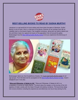 Sudha Murthy Best Selling Books