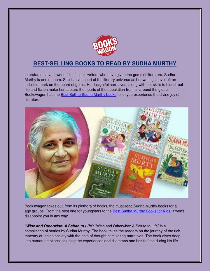 best selling books to read by sudha murthy
