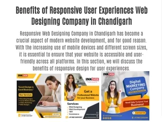 Benefits of Responsive User Experiences Web Designing Company in Chandigarh