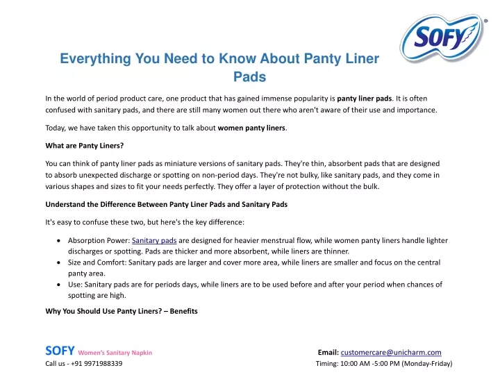 everything you need to know about panty liner