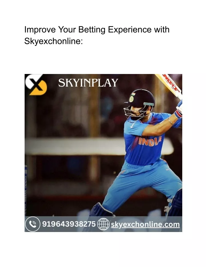 improve your betting experience with skyexchonline