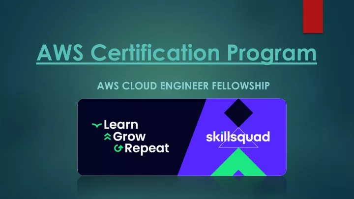 aws certification program
