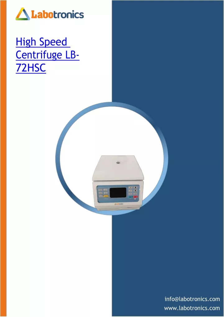 high speed centrifuge lb 72hsc
