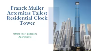 franck muller aeternitas tallest residential