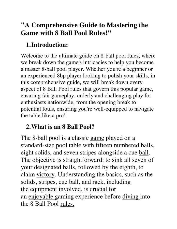 a comprehensive guide to mastering the game with